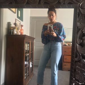 Beautiful light floral maiden blouse